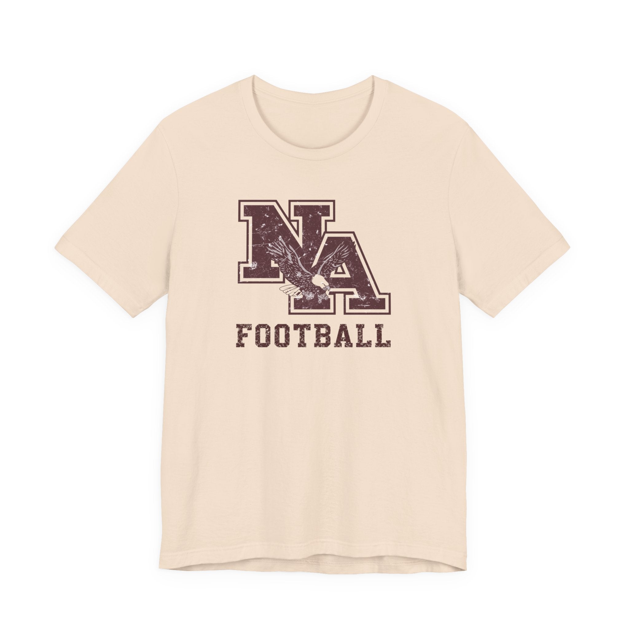 Adult Unisex New Albany Football Distressed Vintage Logo Graphic Short Sleeve Soft Tee