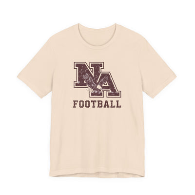 Adult Unisex New Albany Football Distressed Vintage Logo Graphic Short Sleeve Soft Tee