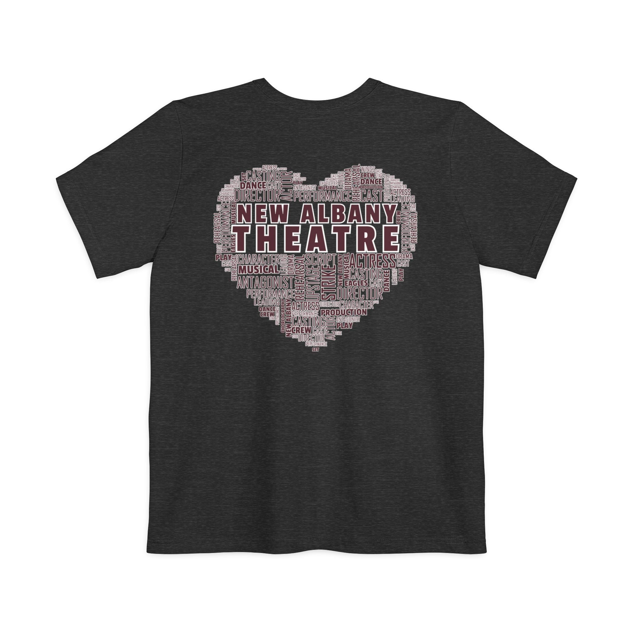 Adult Unisex New Albany Theatre Heart Graphic Pocket T-shirt