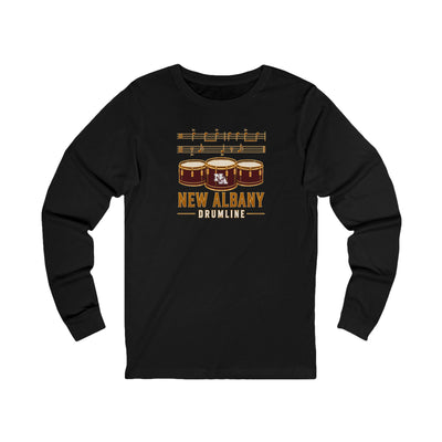 Adult Unisex New Albany Band Drumline Graphic Long Sleeve Bella + Canvas Soft Tee