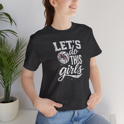 Adult Unisex New Albany Eagles Let's Do This Girls Graphic Short Sleeve Soft Tee