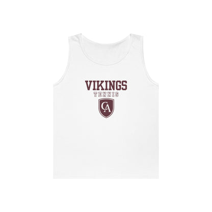 Adult Unisex Columbus Academy Vikings Tennis Graphic Gildan Heavy Blend Cotton Tank