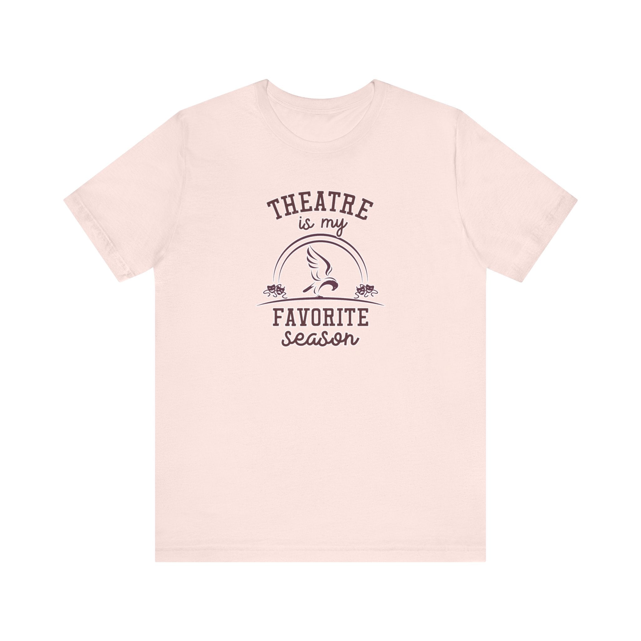 Adult Unisex Theatre Is My Favorite Season Graphic Short Sleeve Soft Tee