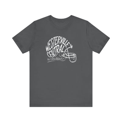 Adult Unisex Westerville Central Hustle Helmet Graphic Short Sleeve Soft Tee