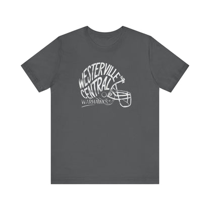 Adult Unisex Westerville Central Hustle Helmet Graphic Short Sleeve Soft Tee