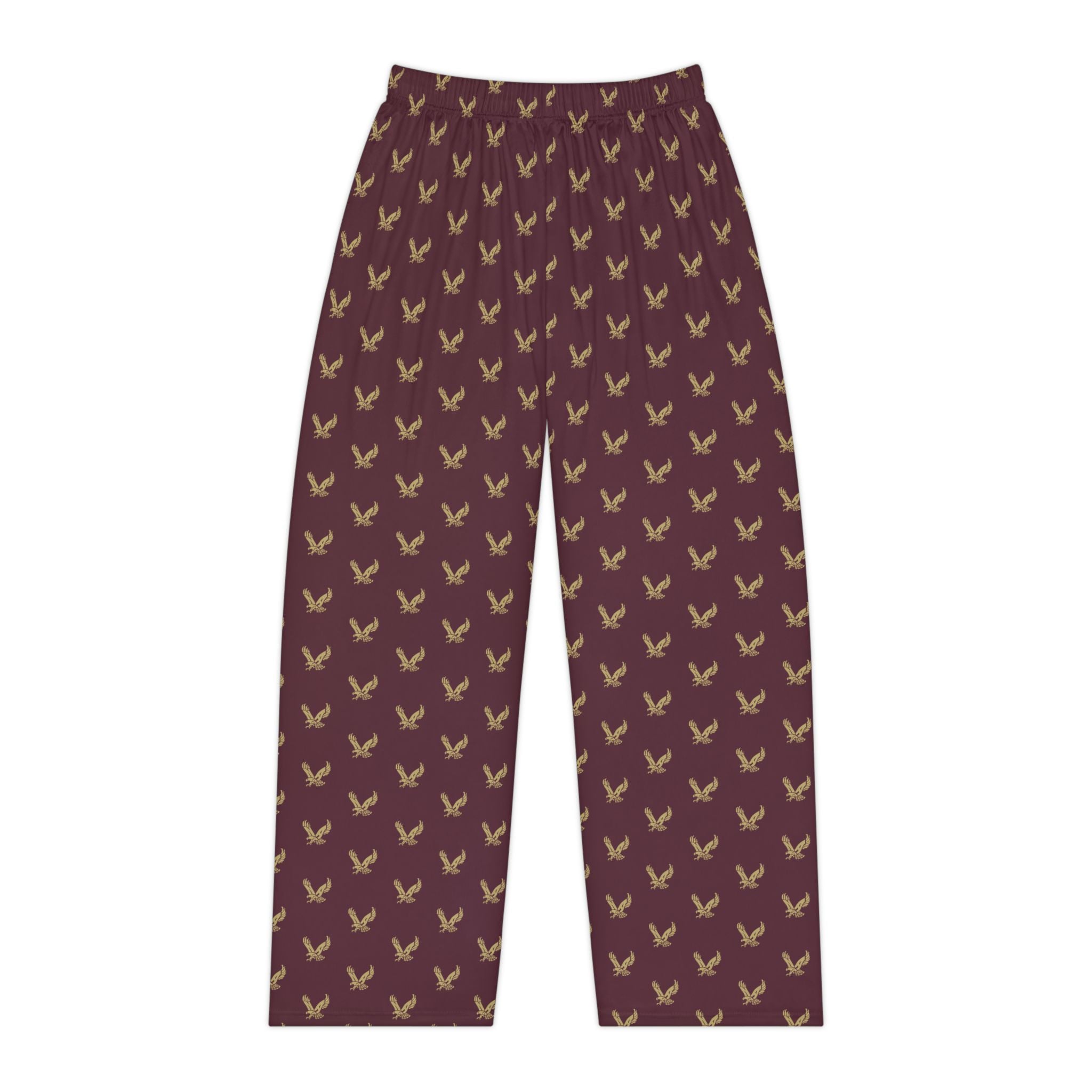 Women's Pajama Pants with Allover Band Eagle Print