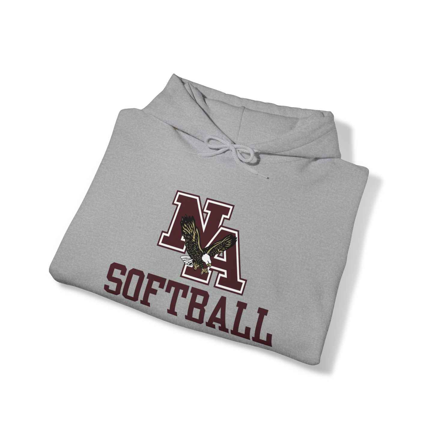 Adult Unisex Softball Classic Logo Graphic Hoodie - New Albany Eagles