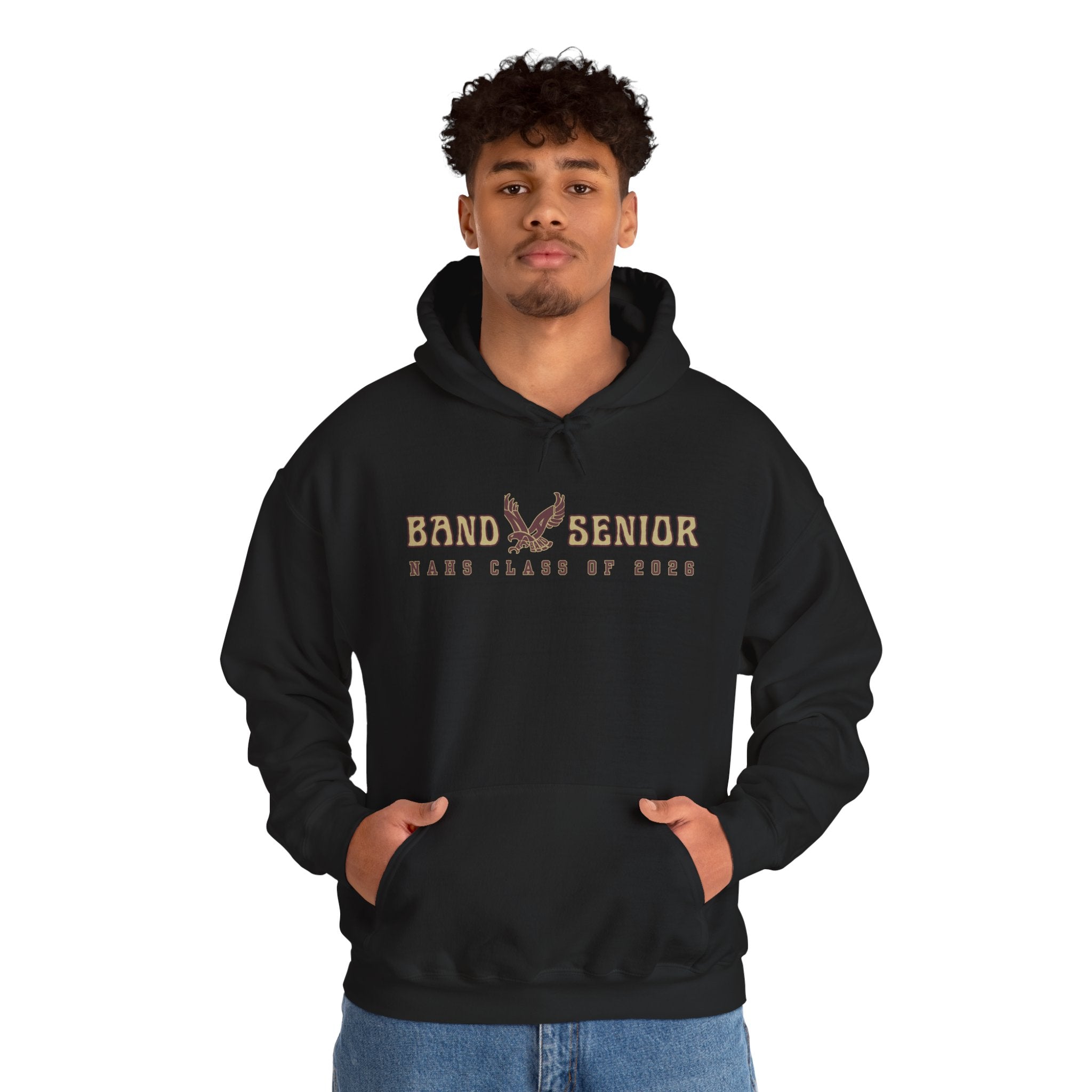 Adult Unisex Band Eagle Senior Graphic Hoodie