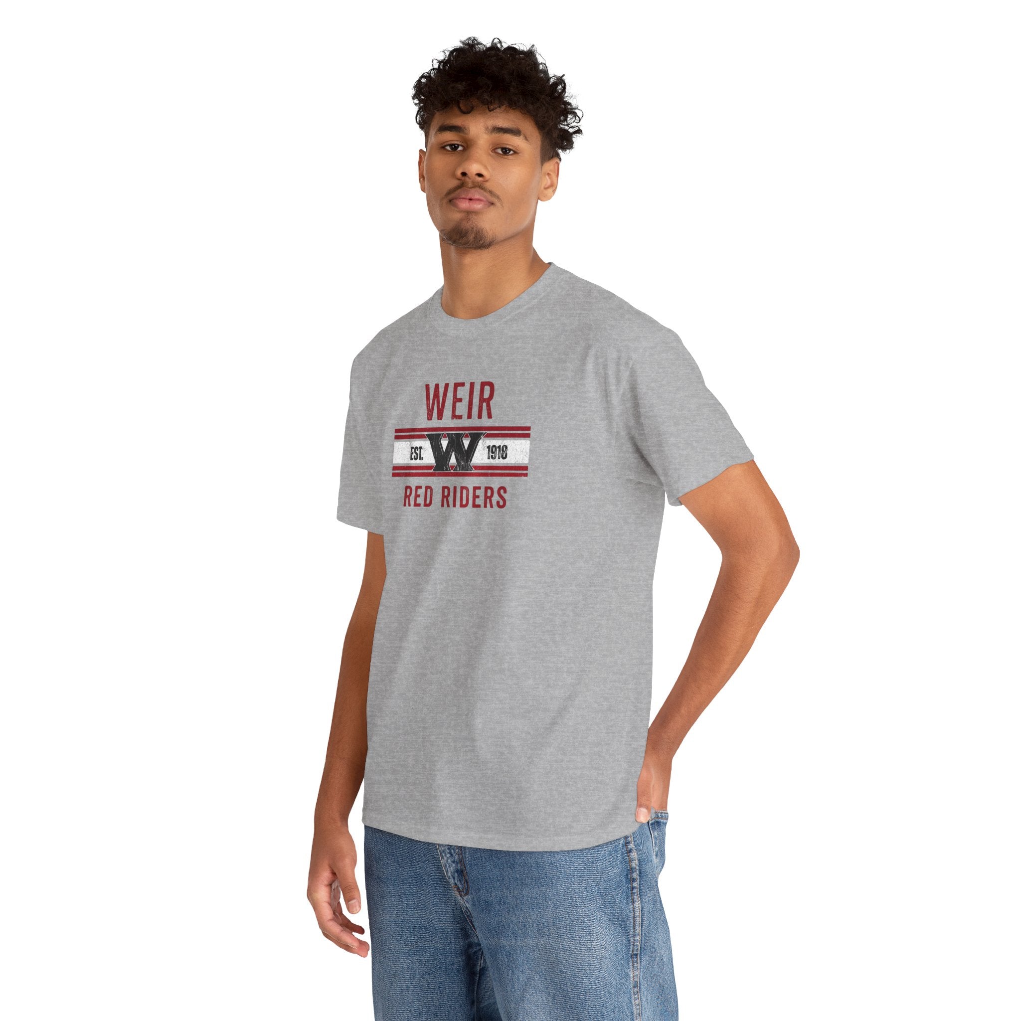 Adult Unisex Weirton Distressed Heritage Graphic Short Sleeve Gildan Heavy Tee