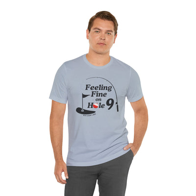 Adult Unisex Hole 9 Links Graphic Short Sleeve Soft Tee