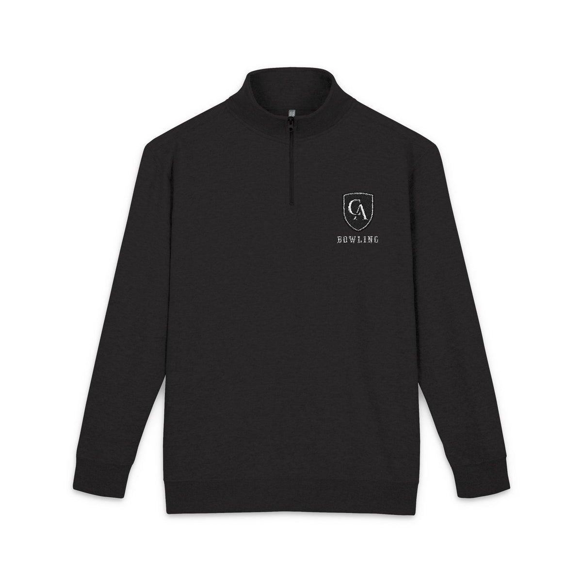 Adult Unisex Columbus Academy Bowling Embroidered Fleece Quarter-Zip Pullover