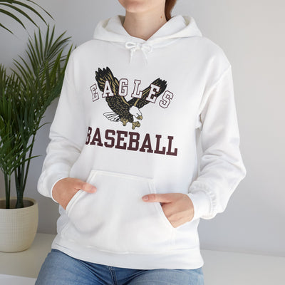 Adult Unisex Flying Baseball Eagle Graphic Hoodie