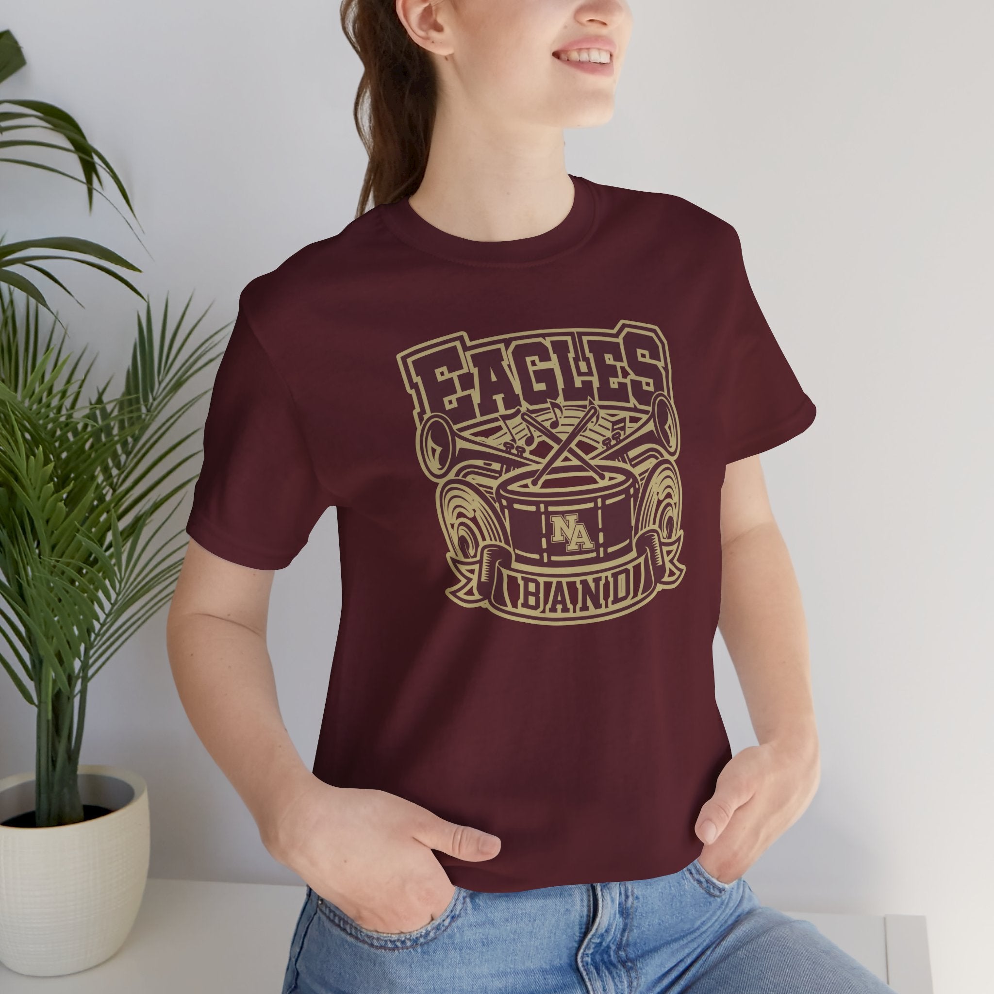 Adult Unisex Eagles Big Time Band Graphic Short Sleeve Soft Tee