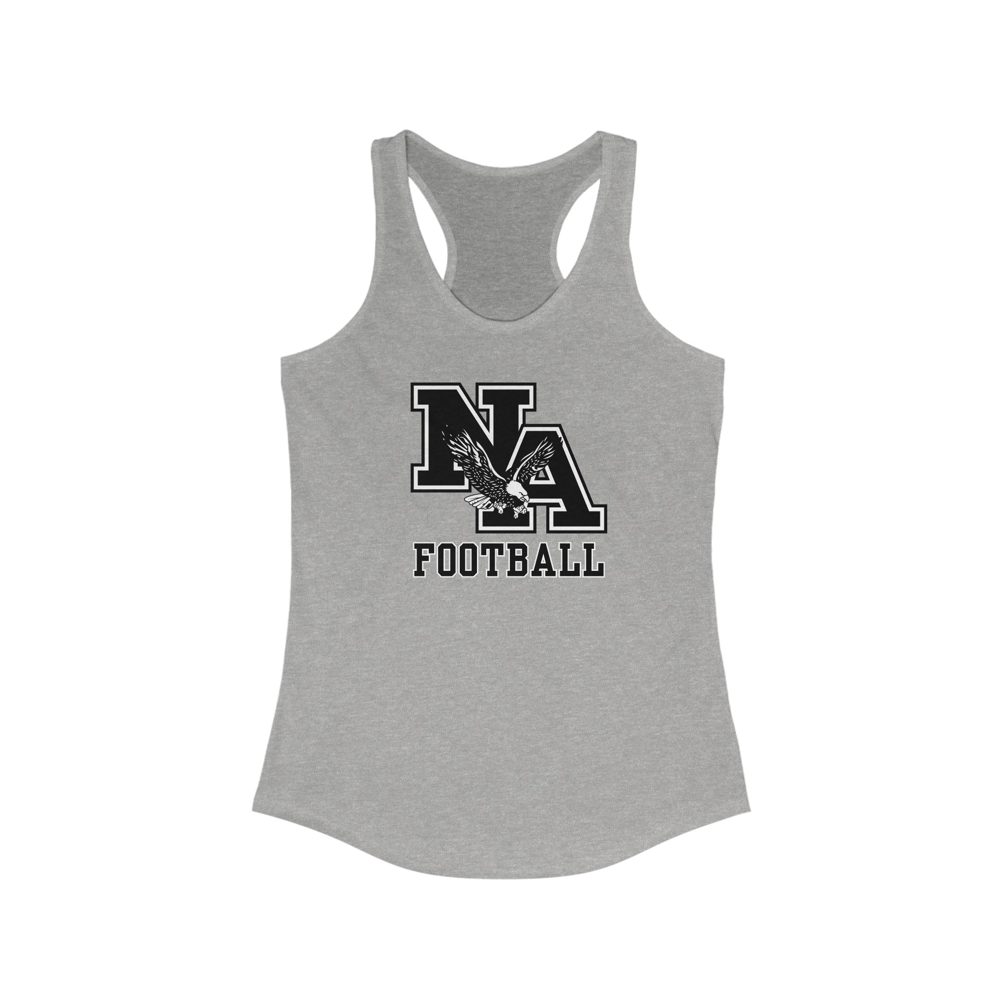 Women's Classic Logo Black Football Graphic Racerback Tank