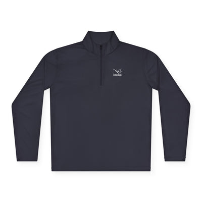 Adult Unisex Sport-Tek Competitor Performance Quarter-Zip Pullover - White Jennings Logo