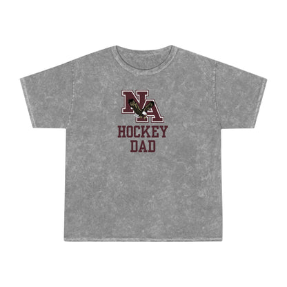 Men's Hockey Dad Classic Logo Mineral Wash Short Sleeve Graphic Tee - New Albany Eagles