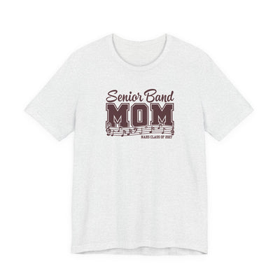 Adult Unisex New Albany 2027 Senior Band Mom Graphic Short Sleeve Bella + Canvas Soft Tee