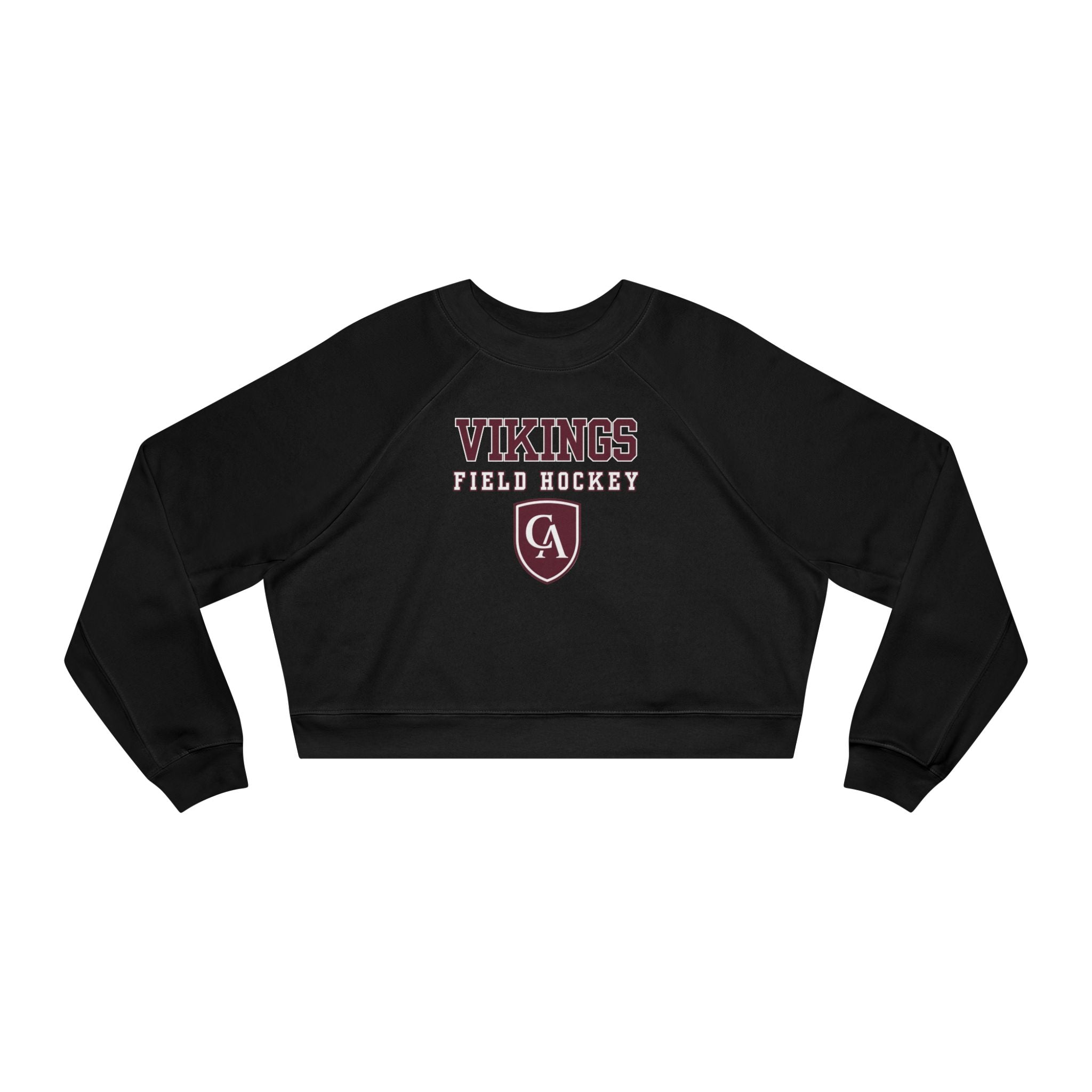 Women's Columbus Academy Field Hockey Graphic Cropped Fleece Bella + Canvas Sweatshirt