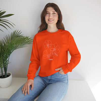 Adult Unisex Orchid Graphic Sweatshirt - Akhia