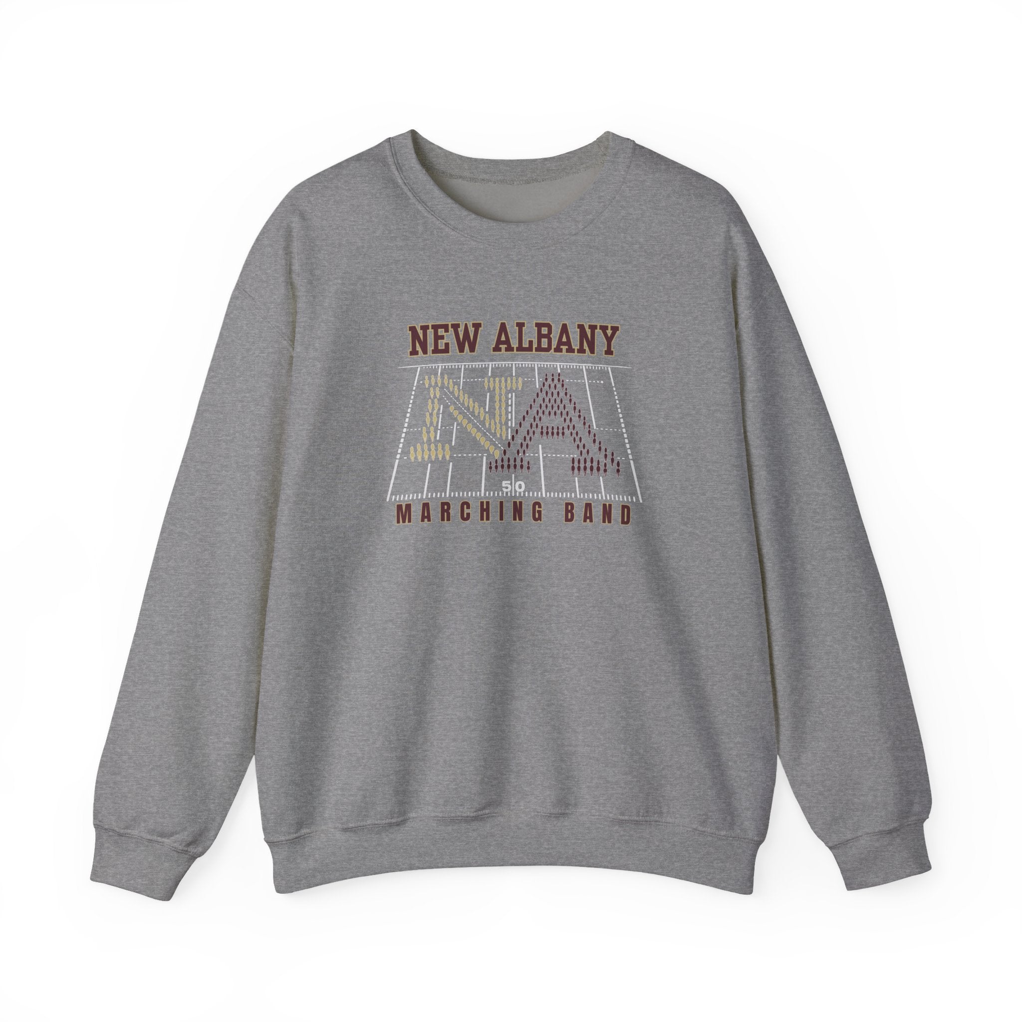 Adult Unisex New Albany Band Field Formation Graphic Sweatshirt