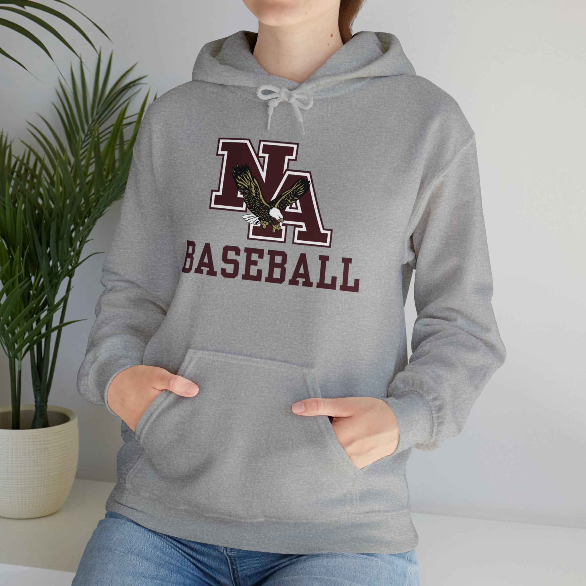 Adult Unisex Baseball Classic Logo Graphic Hoodie - New Albany Eagles