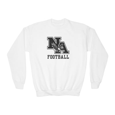 Youth Classic Logo Black Football Graphic Sweatshirt