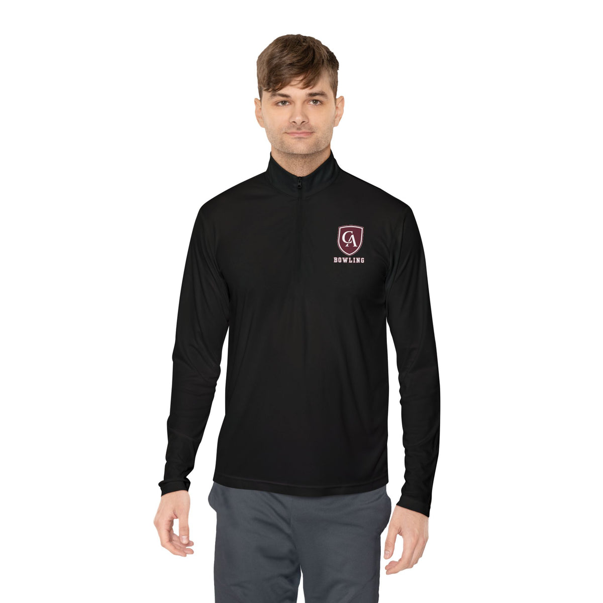 Adult Unisex Columbus Academy Bowling Logo Sport-Tek Quarter Zip Pullover