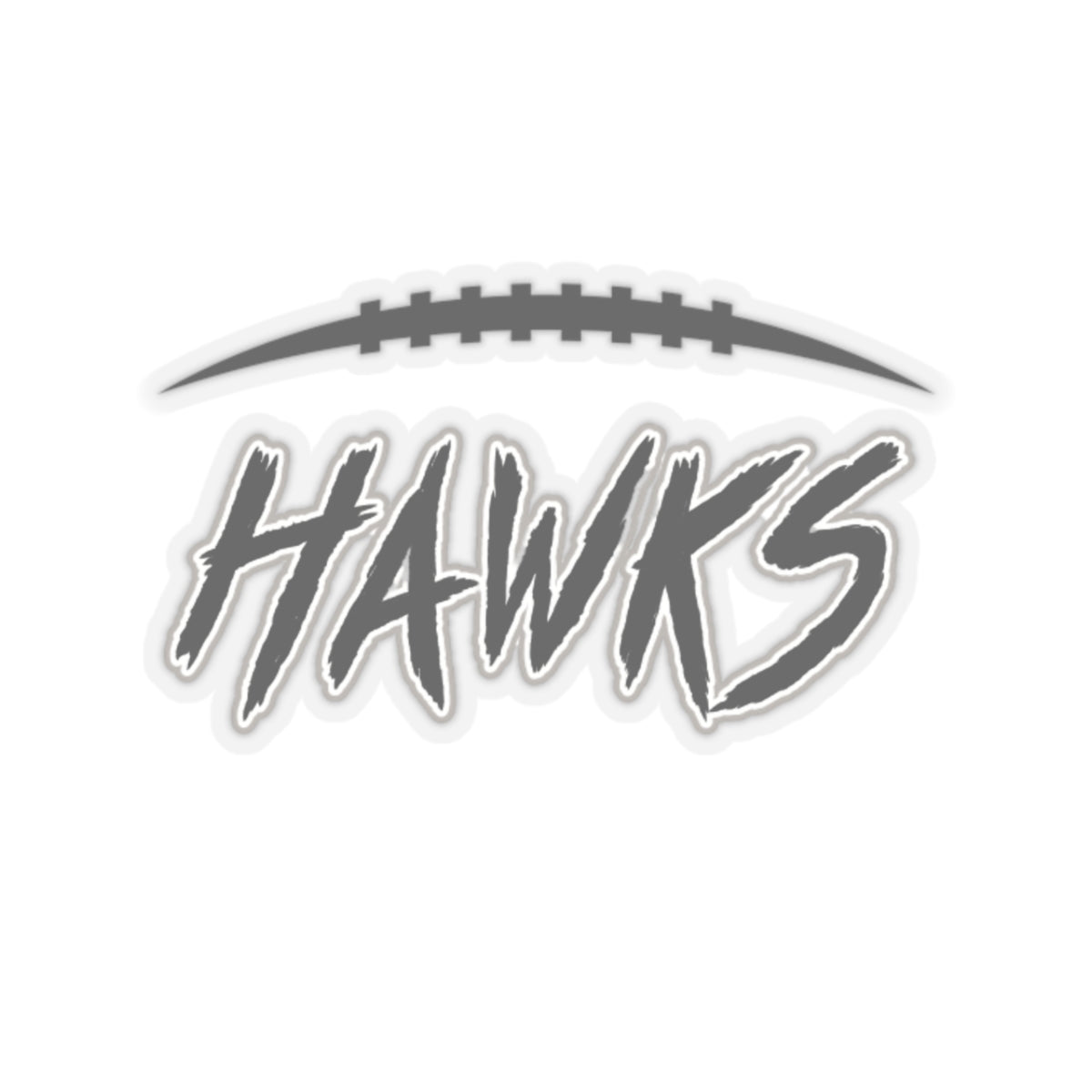 Westerville Central Fighting Football Hawks Graphic Kiss-Cut Sticker