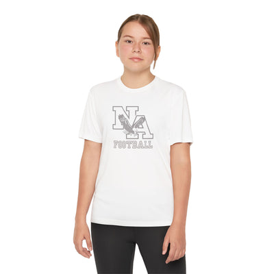 Youth New Albany Tonal Football Logo Graphic Short Sleeve Performance Tee