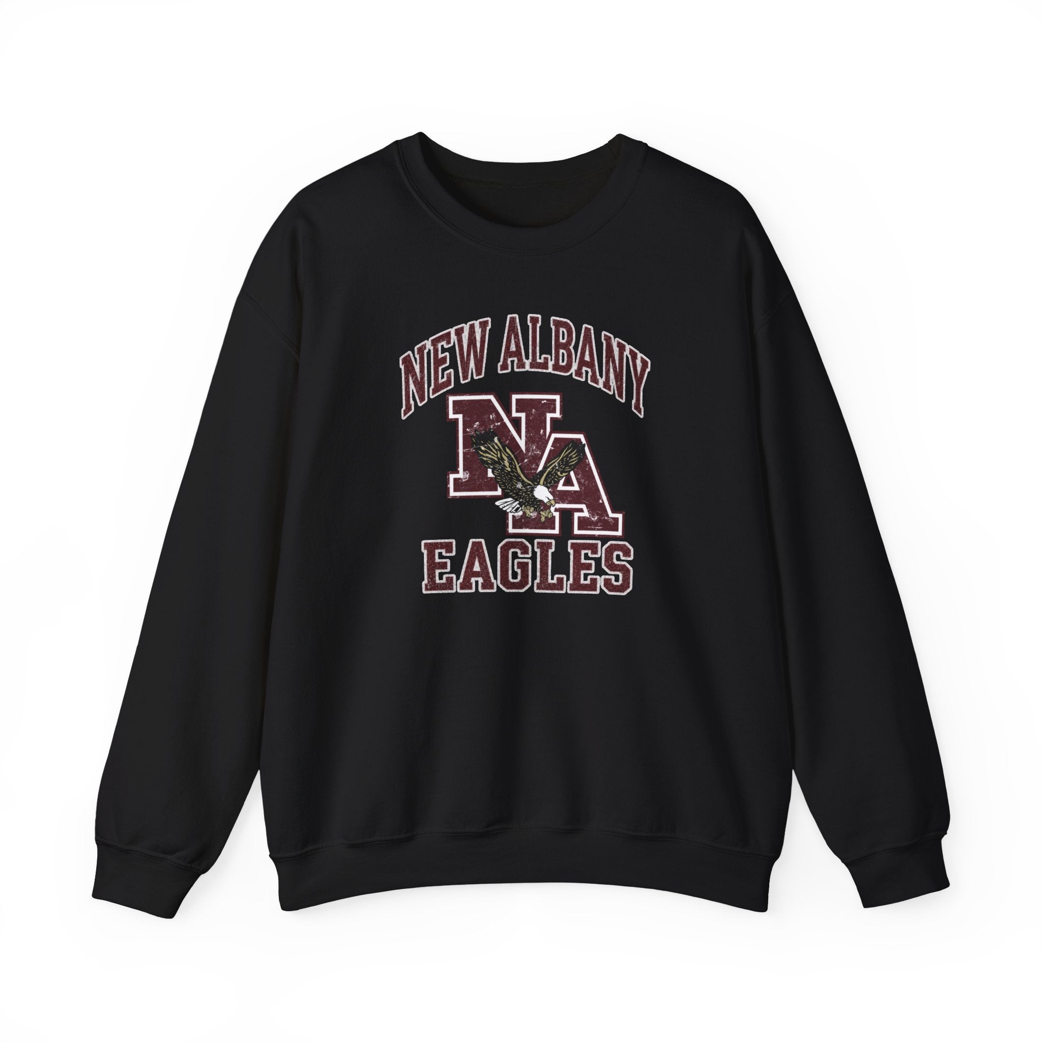 Adult Unisex New Albany Vintage Vibes Football Logo Graphic Sweatshirt