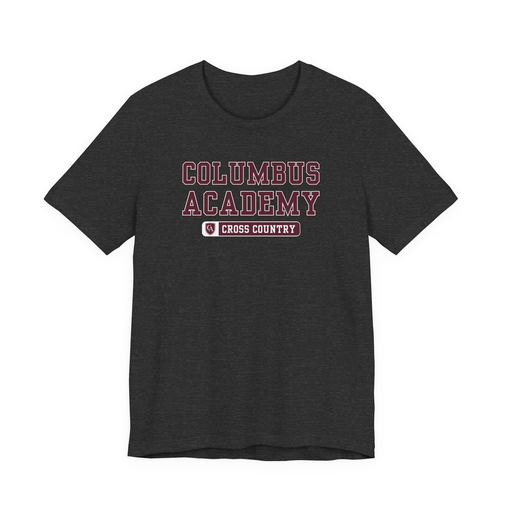 Adult Unisex Columbus Academy Cross Country Graphic Short Sleeve Bella + Canvas Soft Tee