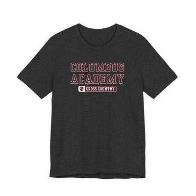 Adult Unisex Columbus Academy Cross Country Graphic Short Sleeve Bella + Canvas Soft Tee