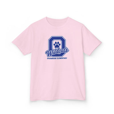 Overbrook Elementary Wildcats Block Letter Graphic Gildan Classic Tee