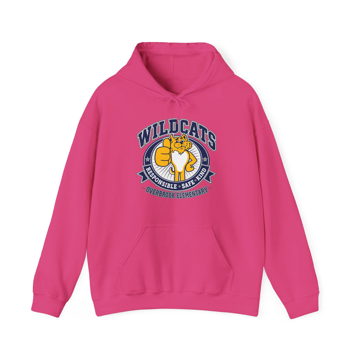 Adult Unisex Overbrook Elementary Wildcat Way Graphic Hoodie