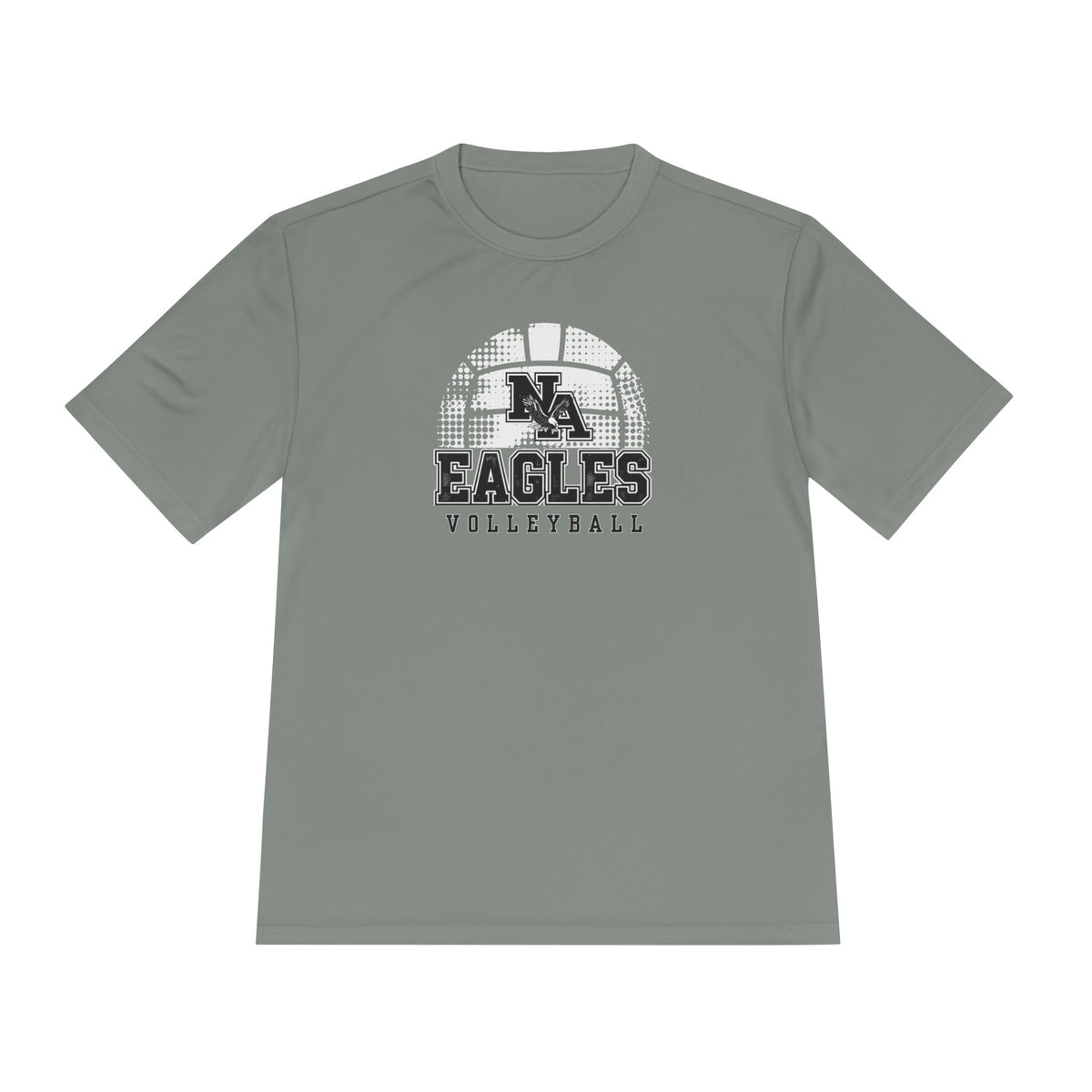 Adult Unisex New Albany Eagles Spike it Graphic Sport-Tek Competitor Performance Tee