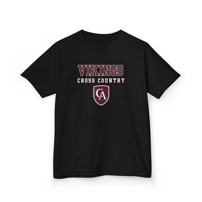 Youth Columbus Academy Vikings Cross Country Graphic Short Sleeve Gildan Heavy Tee