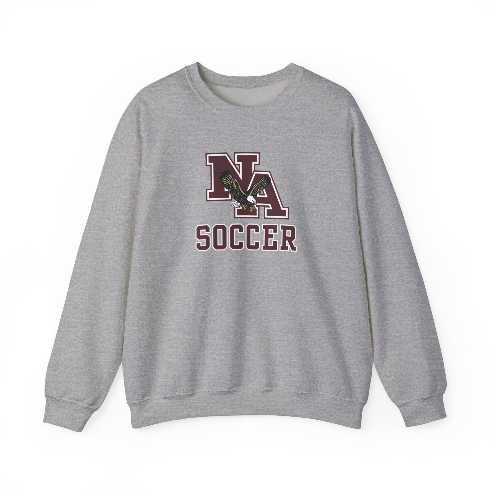 Adult Unisex New Albany Classic Maroon Soccer Logo Graphic Sweatshirt