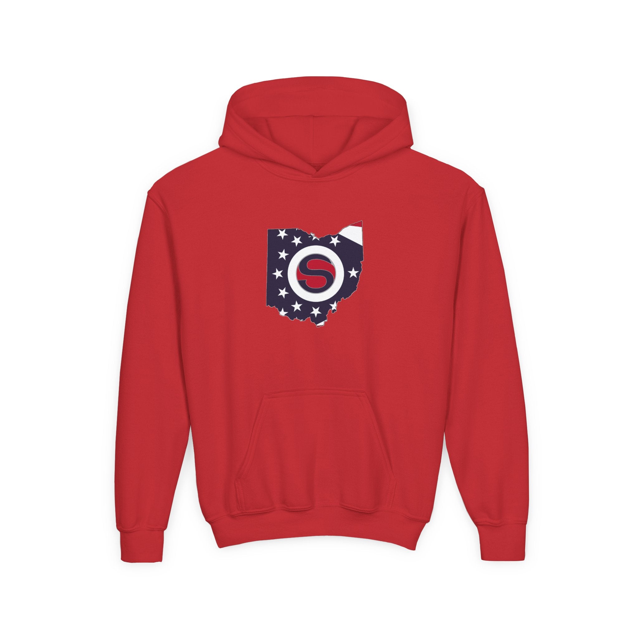 Youth Stingers Softball State Logo Graphic Hoodie