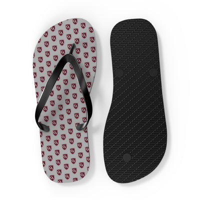 Columbus Academy Allover Logo Print Flip Flops