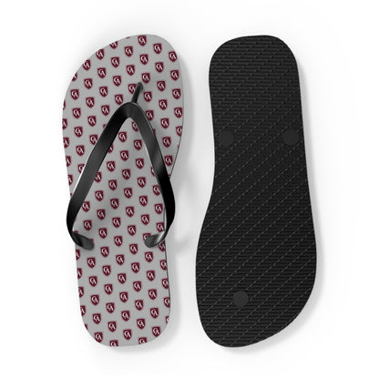 Columbus Academy Allover Logo Print Flip Flops