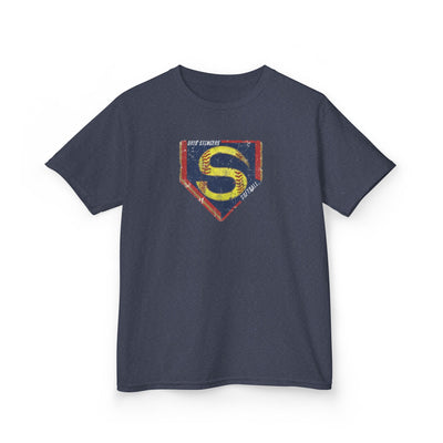 Youth Stingers Softball Distressed Logo Graphic Short Sleeve Gildan Heavy Tee
