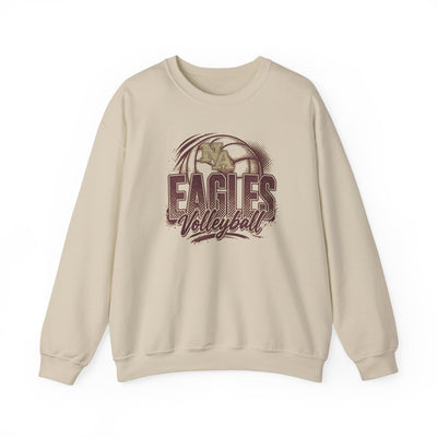 Adult Unisex New Albany Eagles Ombre Volleyball Graphic Sweatshirt
