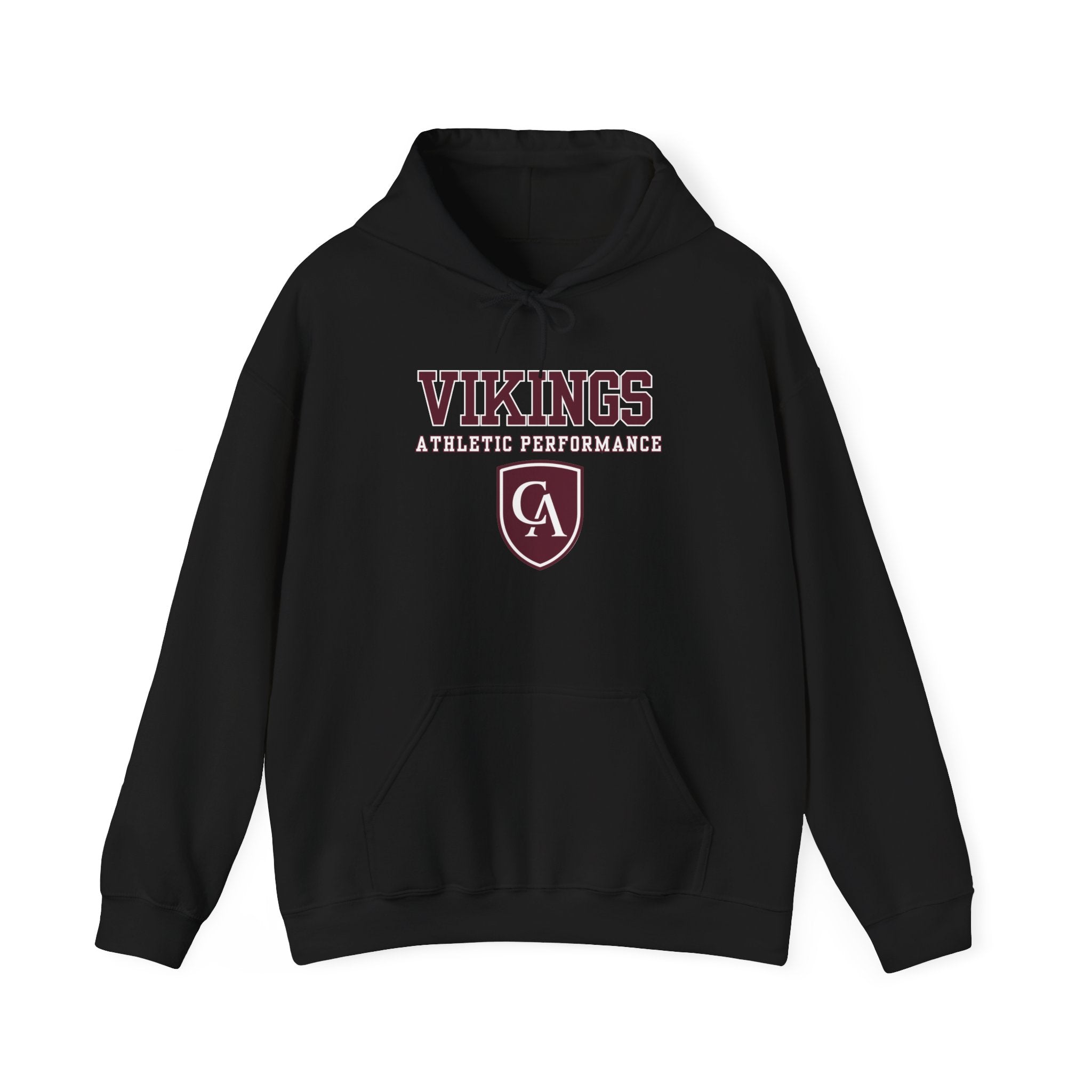 Adult Unisex Columbus Academy Vikings Athletic Performance Graphic Gildan Heavy Blend Hoodie