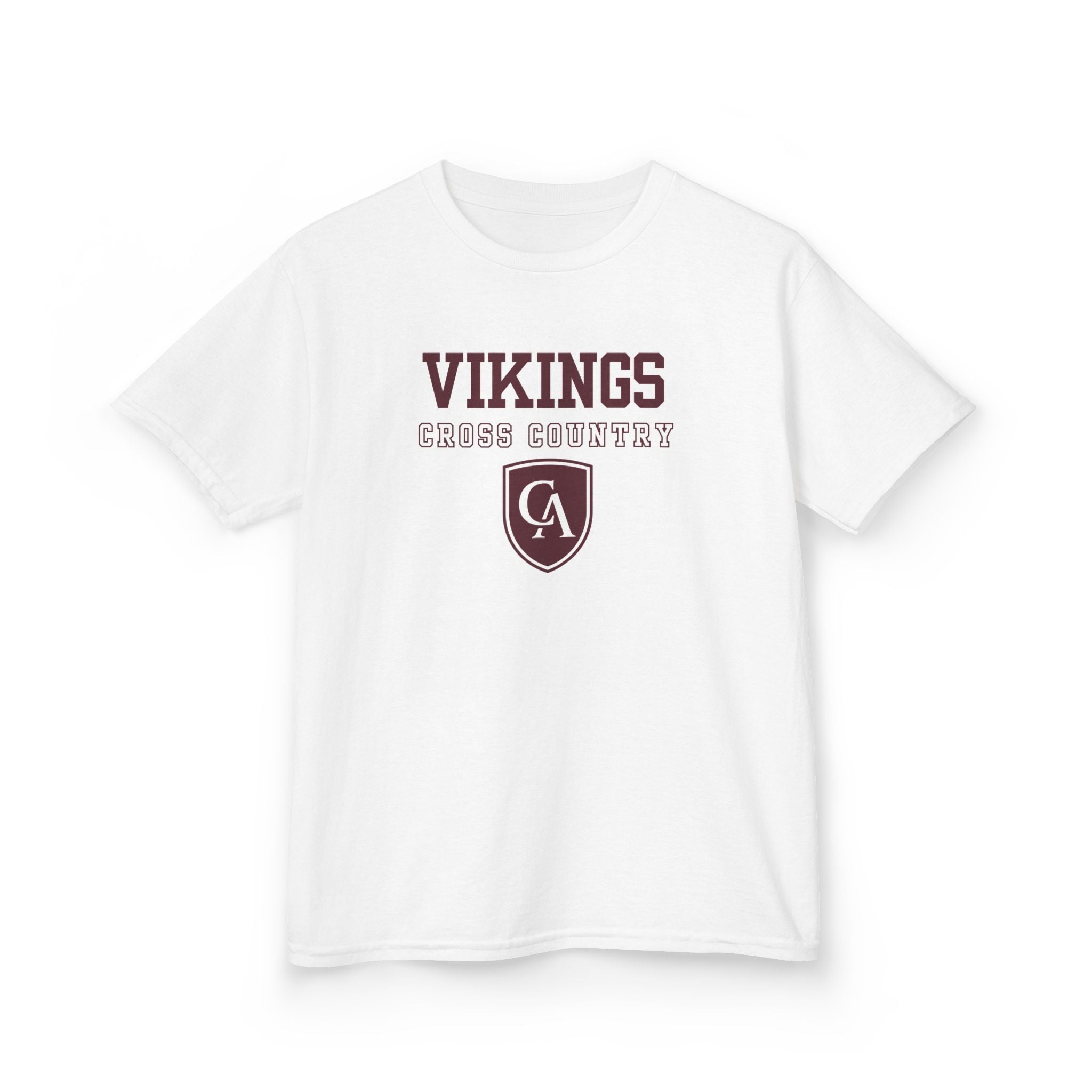 Youth Columbus Academy Vikings Cross Country Graphic Short Sleeve Gildan Heavy Tee