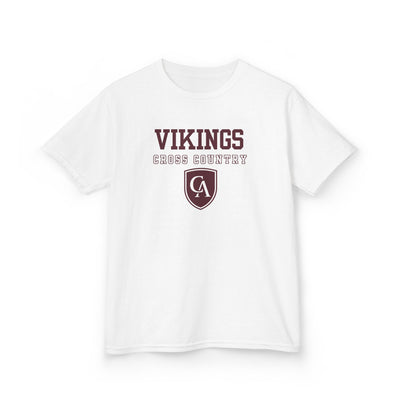 Youth Columbus Academy Vikings Cross Country Graphic Short Sleeve Gildan Heavy Tee