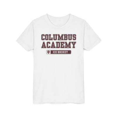Youth Columbus Academy Ice Hockey Graphic Short Sleeve Bella + Canvas Soft Tee