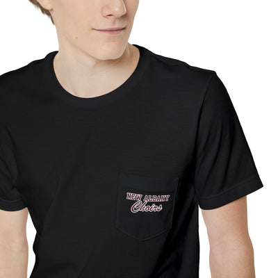 Adult Unisex New Albany Choirs Heart Graphic Pocket T-shirt