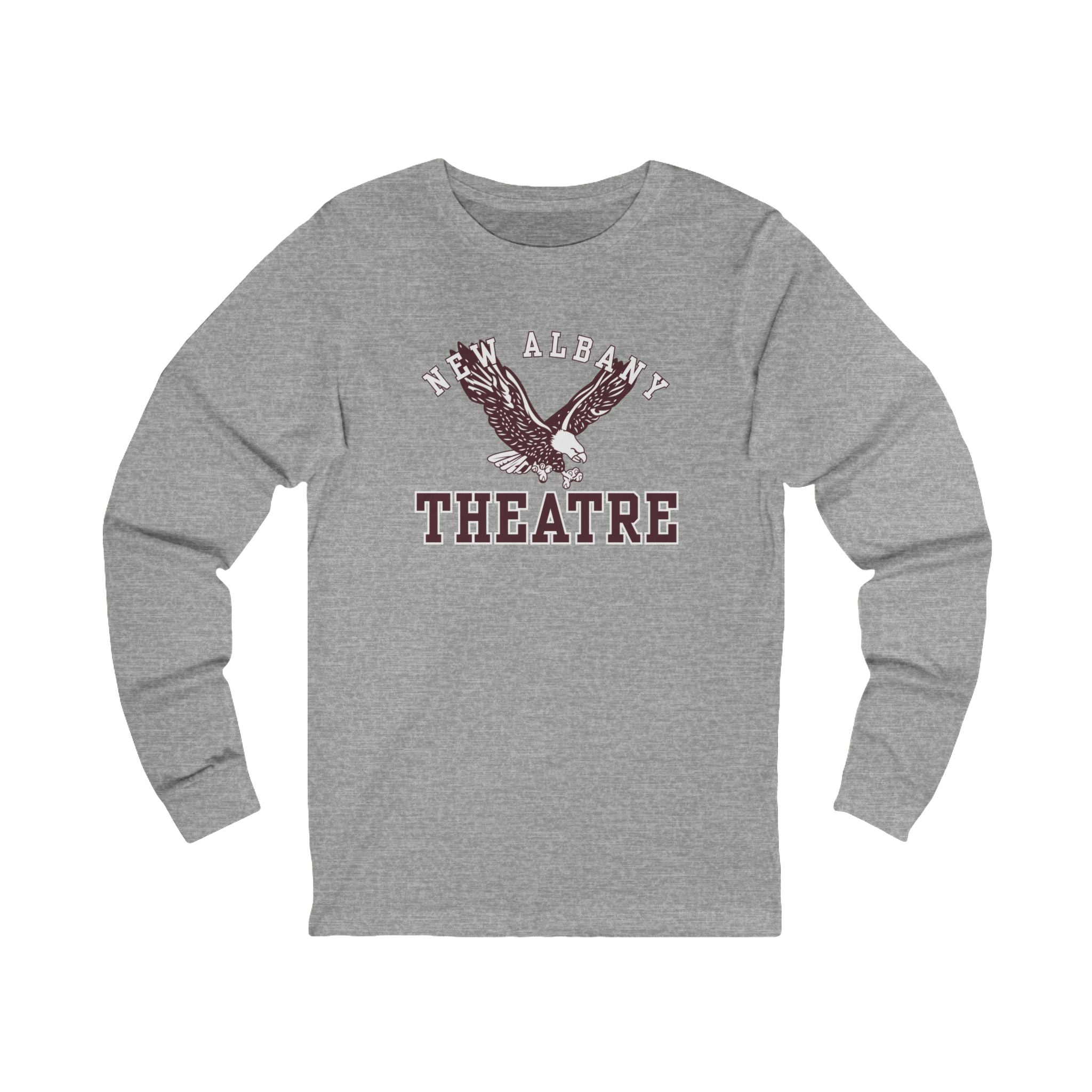 Adult Unisex Flying Theatre Eagle Graphic Long Sleeve Soft Tee