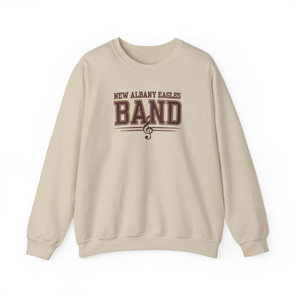 Adult Unisex New Albany Eagles Band Musical Note Graphic Sweatshirt