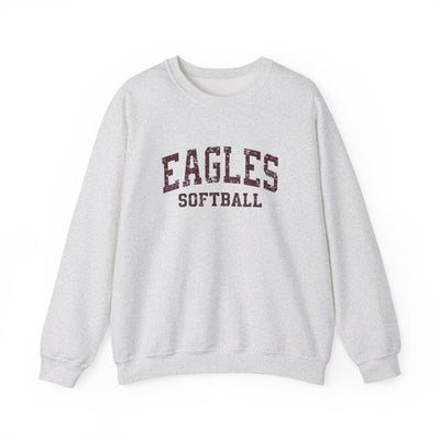 Adult Unisex New Albany Eagles Softball Vintage Distressed Graphic Sweatshirt